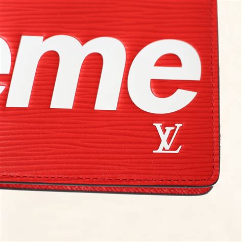 supreme lv wallet red price|supreme wallet price.